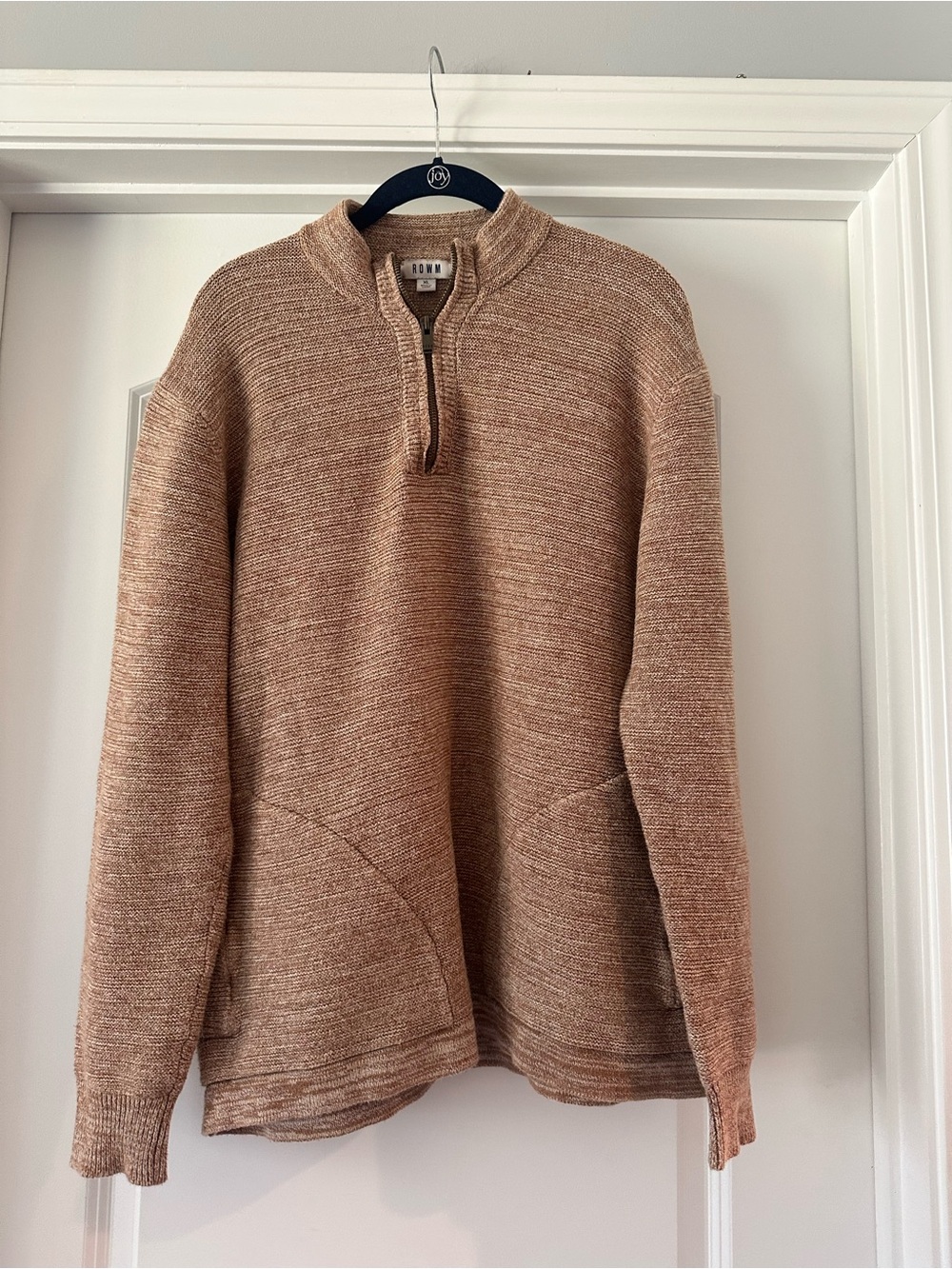 ROWM Men’s Marled Half Zip Sweater